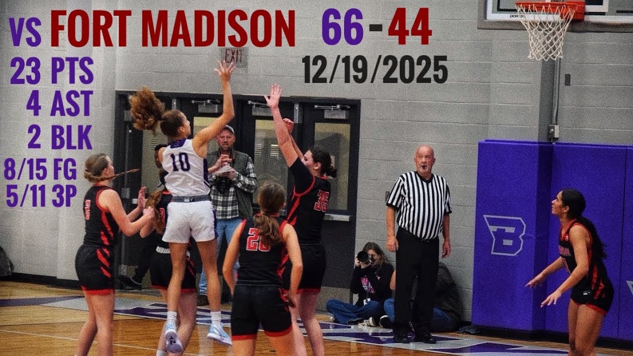 vs Fort Madison 12/19/25 - Basketball Highlights