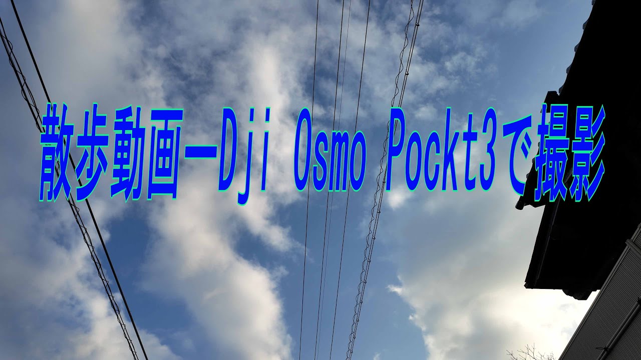 散歩動画－Dji Osmo Pockt3で撮影。お馴染みの雁宿周辺。