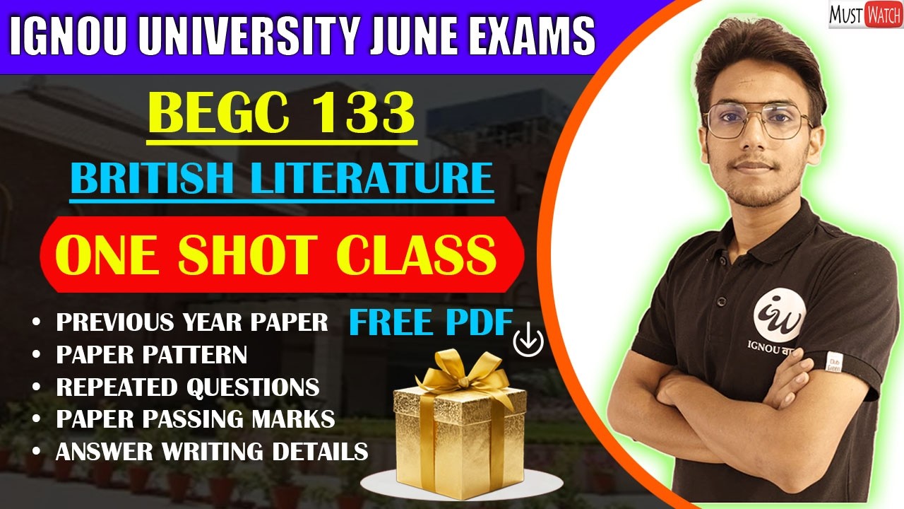 #116 BEGC 133 || BRITISH LITERATURE || IMPORTANT QUESTIONS | IGNOU WALAY