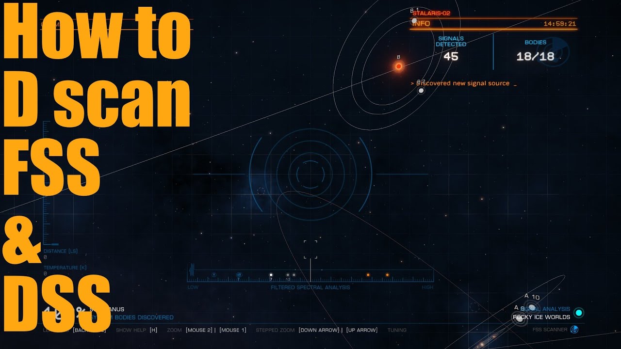 Elite Dangerous: How to D scan, FSS and DSS