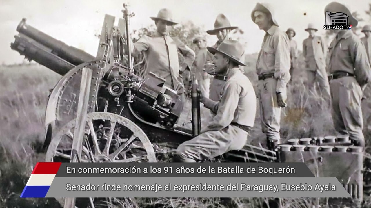 En conmemoración a la Batalla de Boquerón, Senador rinde homenaje al expresidente Eusebio Ayala