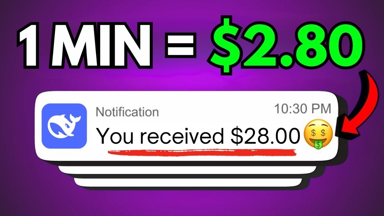 Get Paid $2.80 Every Min 🤑 Using Deepseek AI (AUTOPILOT)