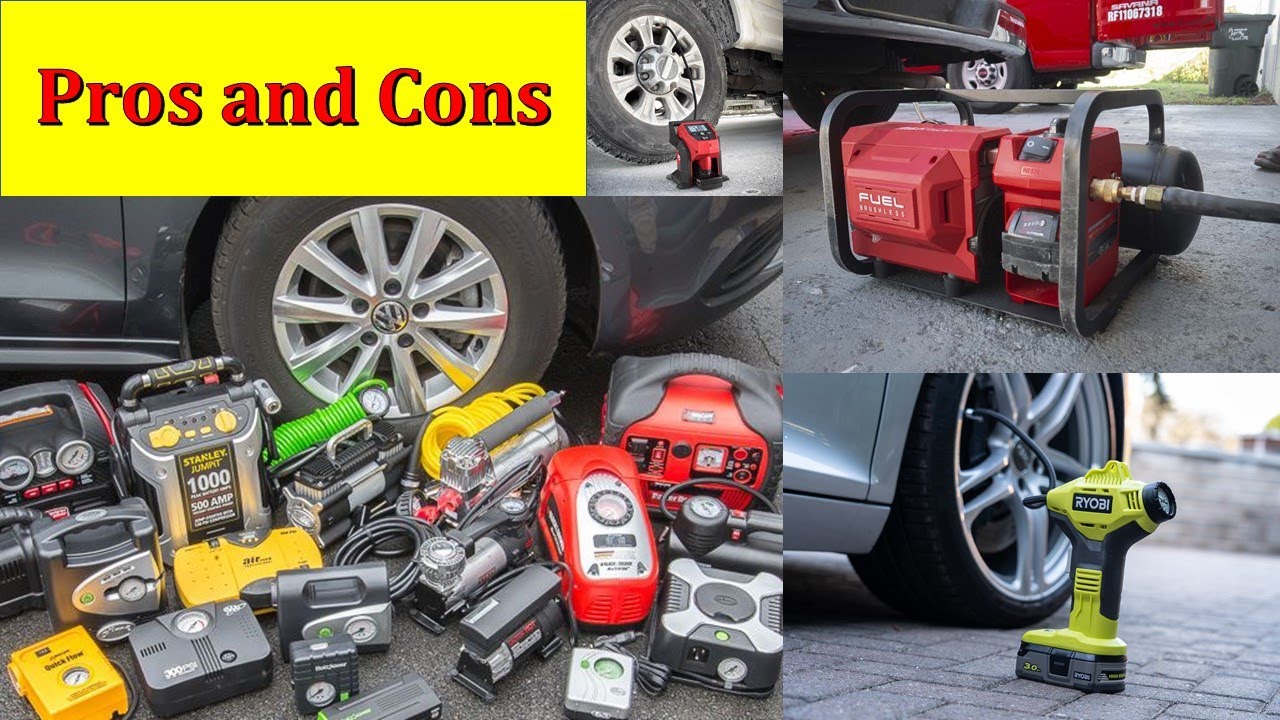 Mobile car tyre/tire pump COMPARISON. Portable air compressor, pump, and inflator reviews.