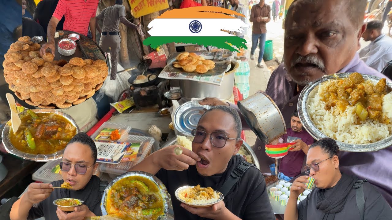 EDANN GA SAMPE 10K BISA KENYANG‼️HUNTING MAKANAN JALANAN MURAH MERIAH DI INDIA🇮🇳‼️MURAH GA NGOTAK😭