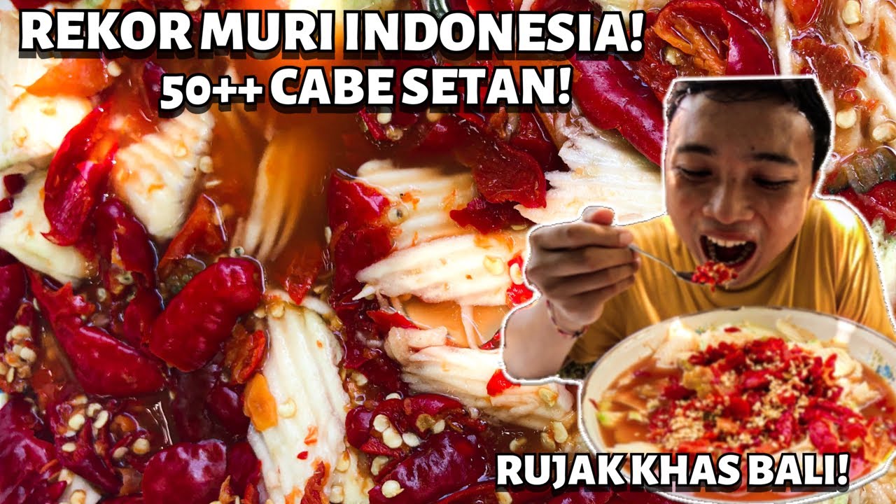 MUKBANG RUJAK KUAH PINDANG BALI SUPER PEDAS! RUJAK MANGGA MUDA!