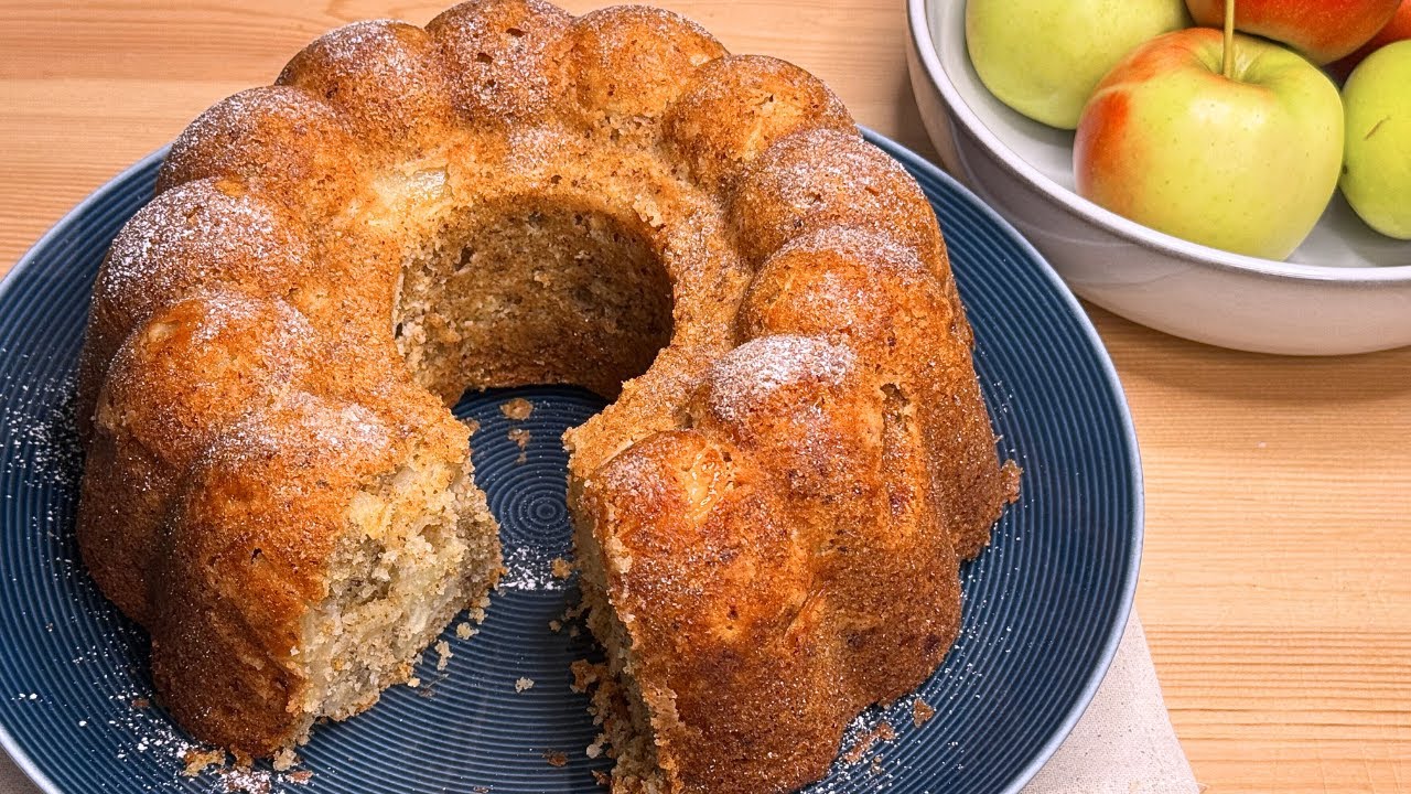 Simple Apple Cake with Hazelnut Recipe | Perfect for Autumn Evenings