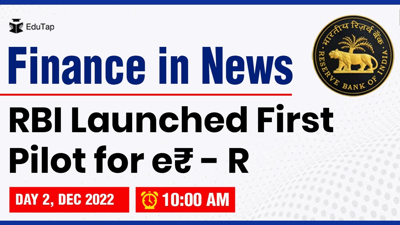 Digital Rupee Pilot Project by RBI | FM Current Affairs Revision | RBI, SEBI, NABARD Phase 1 & 2