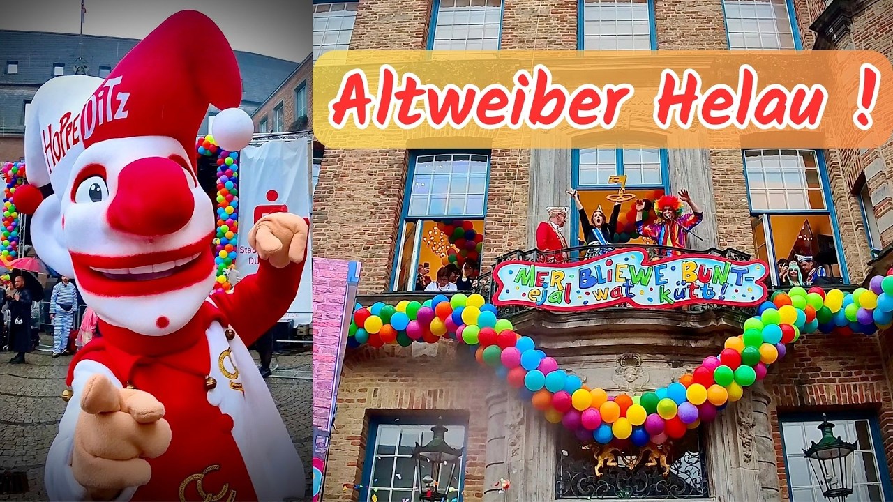 Düsseldorf Helau 2026 🎭 Altweiber: So feiern die Jecken in der Altstadt 🍾 Altweiber Helau 2026!