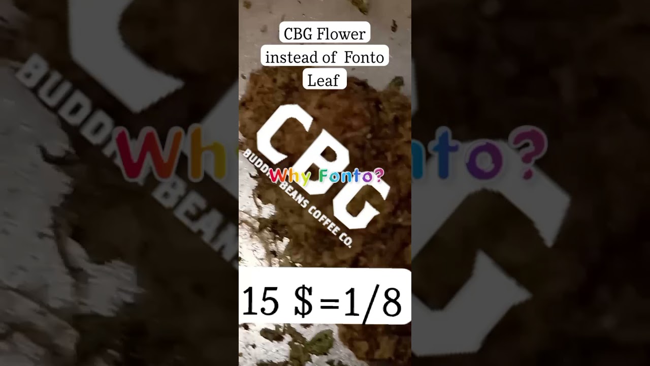 CBG Flower Instead Of Fonto