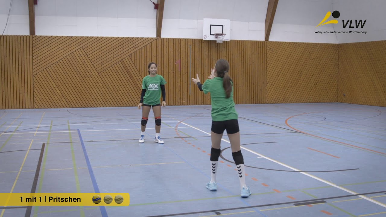 Volleyball Duo-Fibel | &Uuml;bung | Pritschen | 1 mit 1