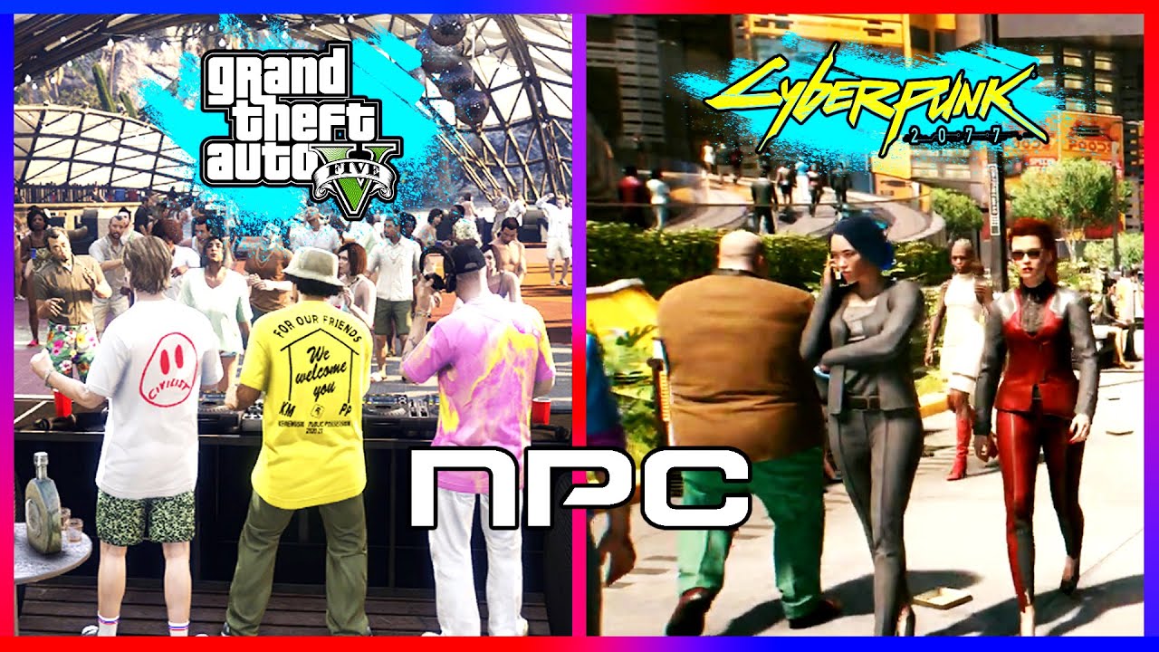 GTA V vs Cyberpunk 2077 NPCs! Who are the best? (Ai comparison)
