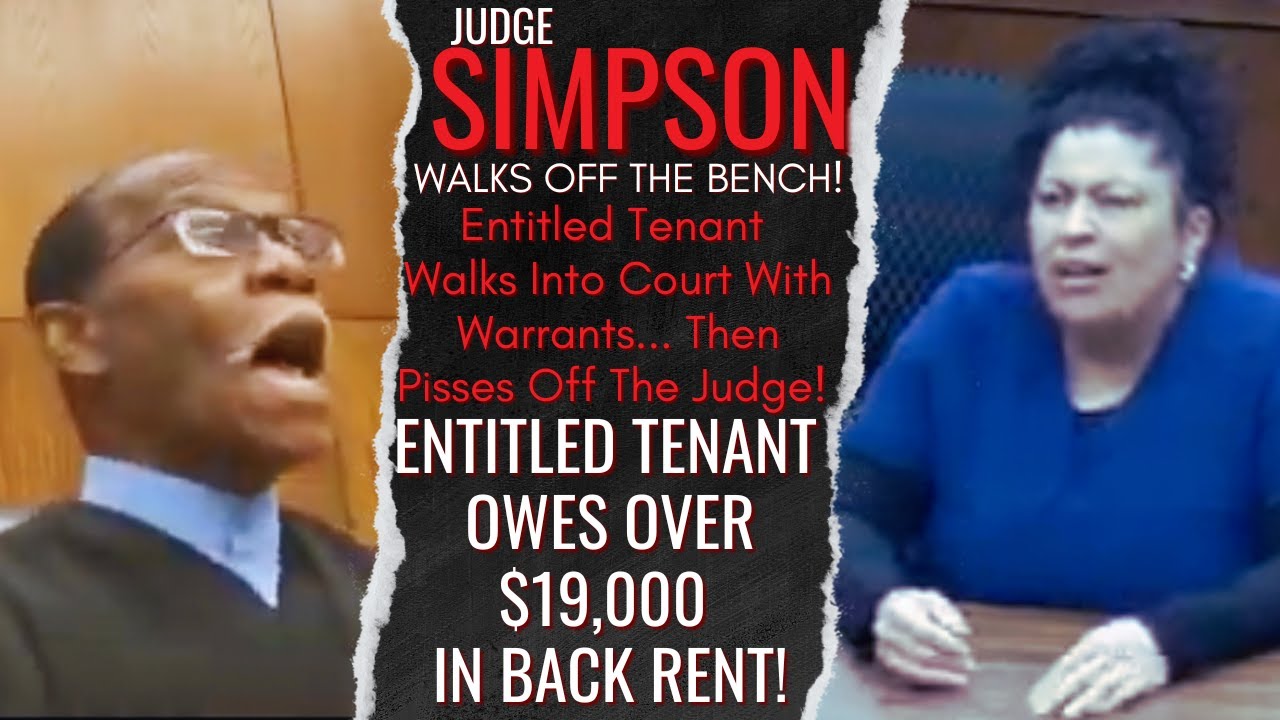 Entitled Tenant Shows Up With Active Warrants... Then Instantly Regrets Pissing Off The Judge!