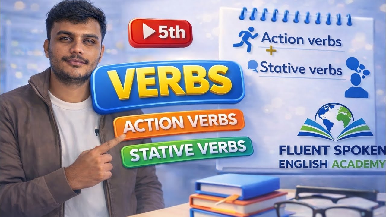 English Verbs Made Easy | Action Verbs & Stative Verbs | Gujarati માં