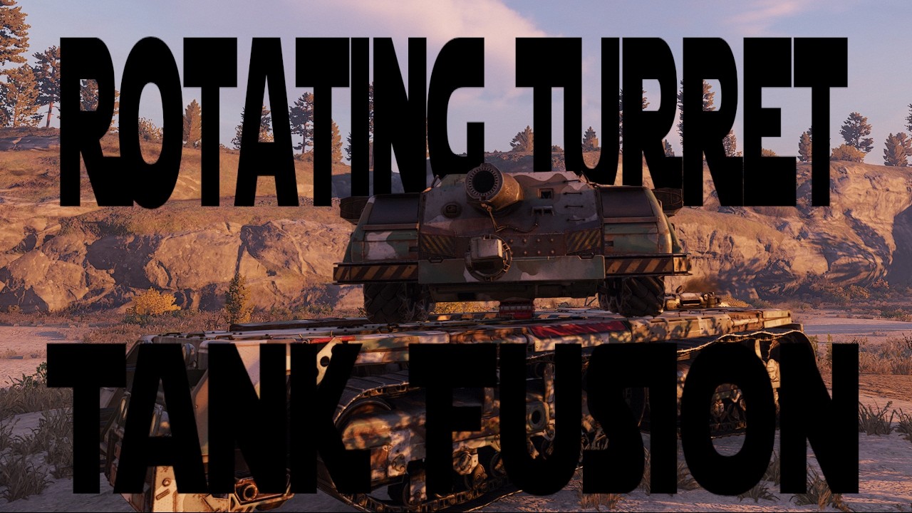 Crossout 360° Rotating Avalanche Tank Turret Fusion 3Players