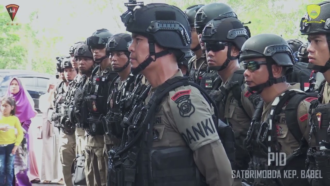 UPACARA PEMBERANGKATAN SATGAS AMOLE 2024 SATBRIMOB POLDA BABEL
