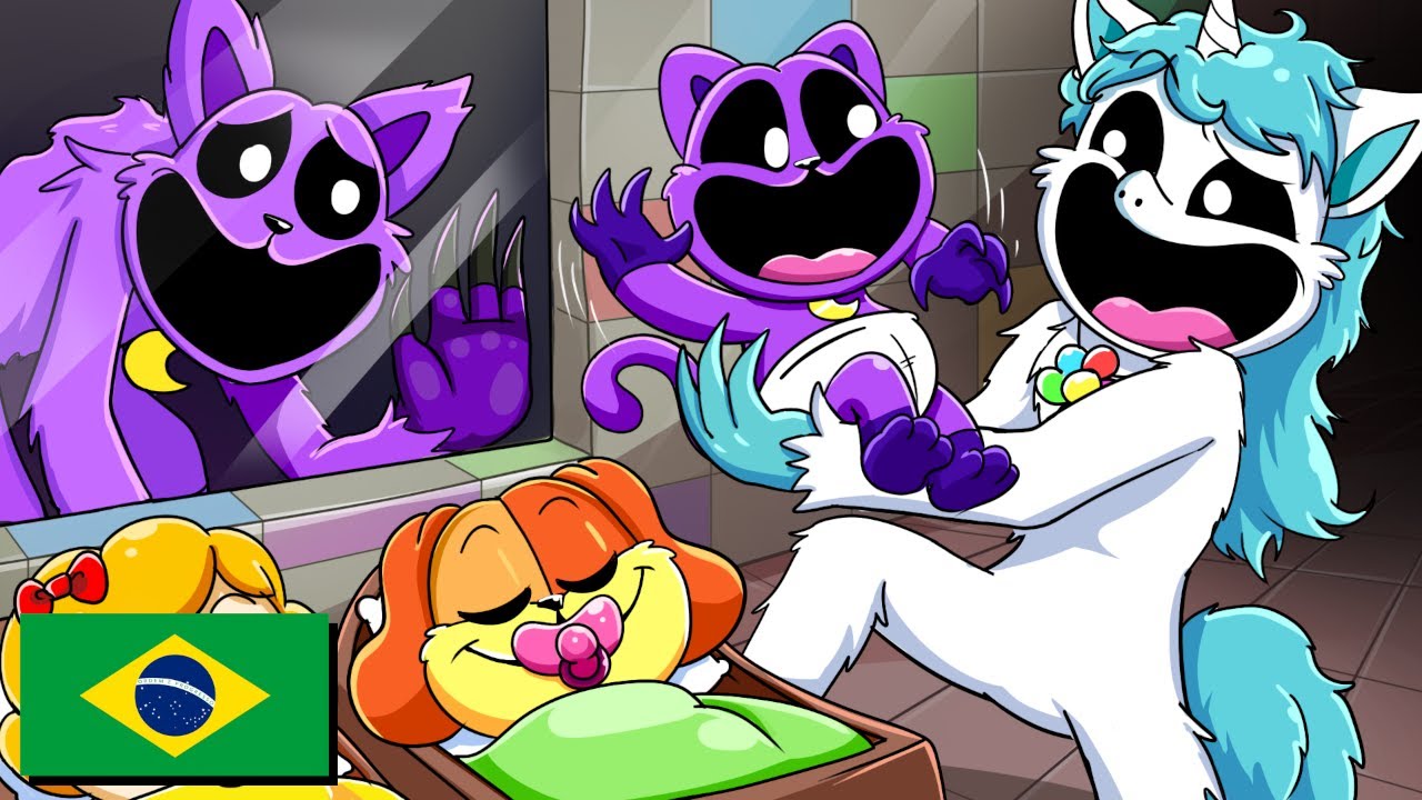 UM DIA NA VIDA de CATNAP... Poppy Playtime Chapter 3 Animação