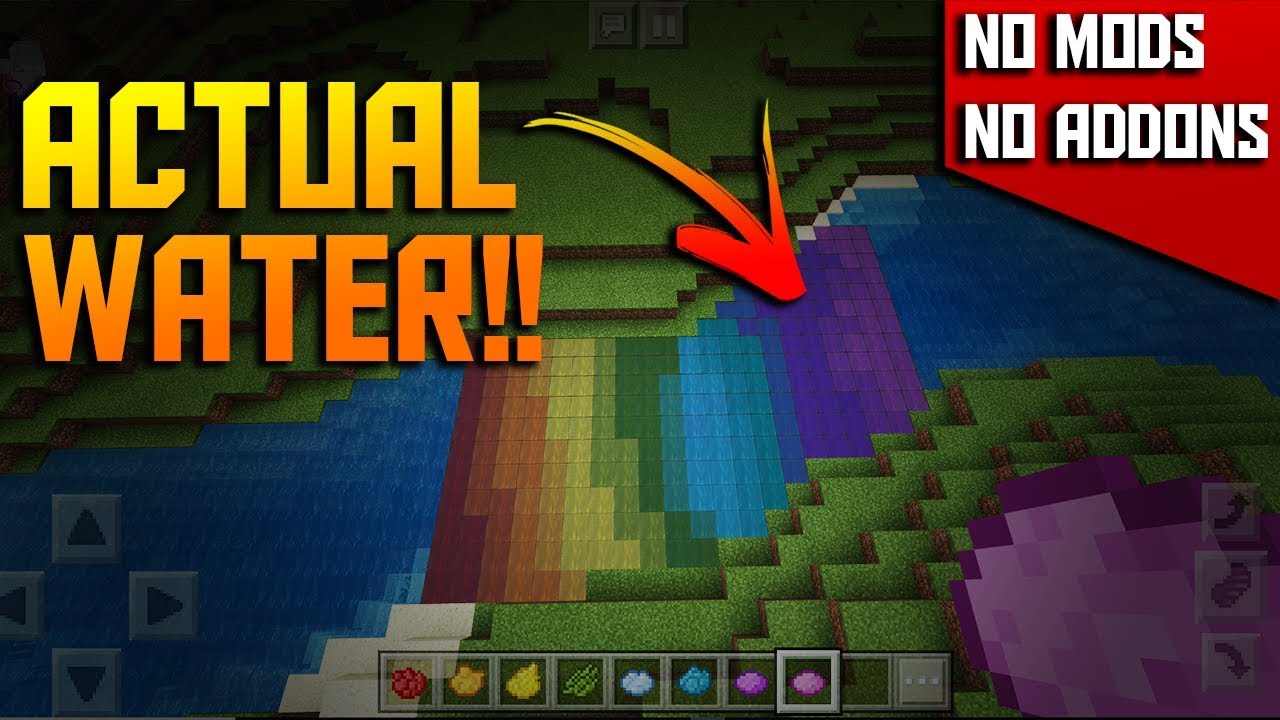 HOW TO DYE WATER - Minecraft PE 1.5.3 (No Addons // No Mods)