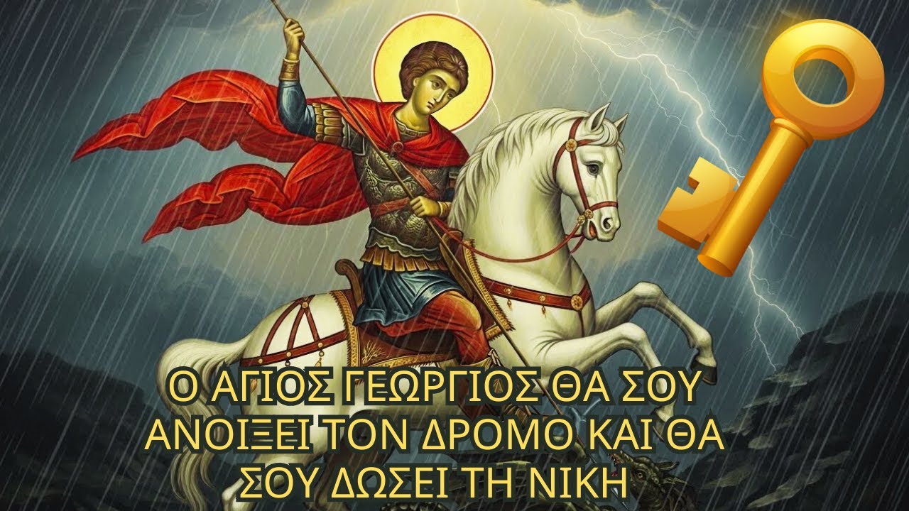 Ο Άγιος Γεώργιος θα βγάλει το βάρος από το στήθος σου και θα βάλει το κλειδί της νίκης στα χέρια σου