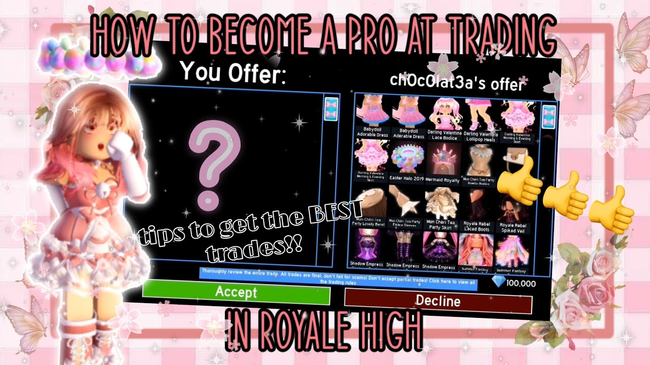 How to become a PRO at trading in Royale High // tips on how to get the best trades!!