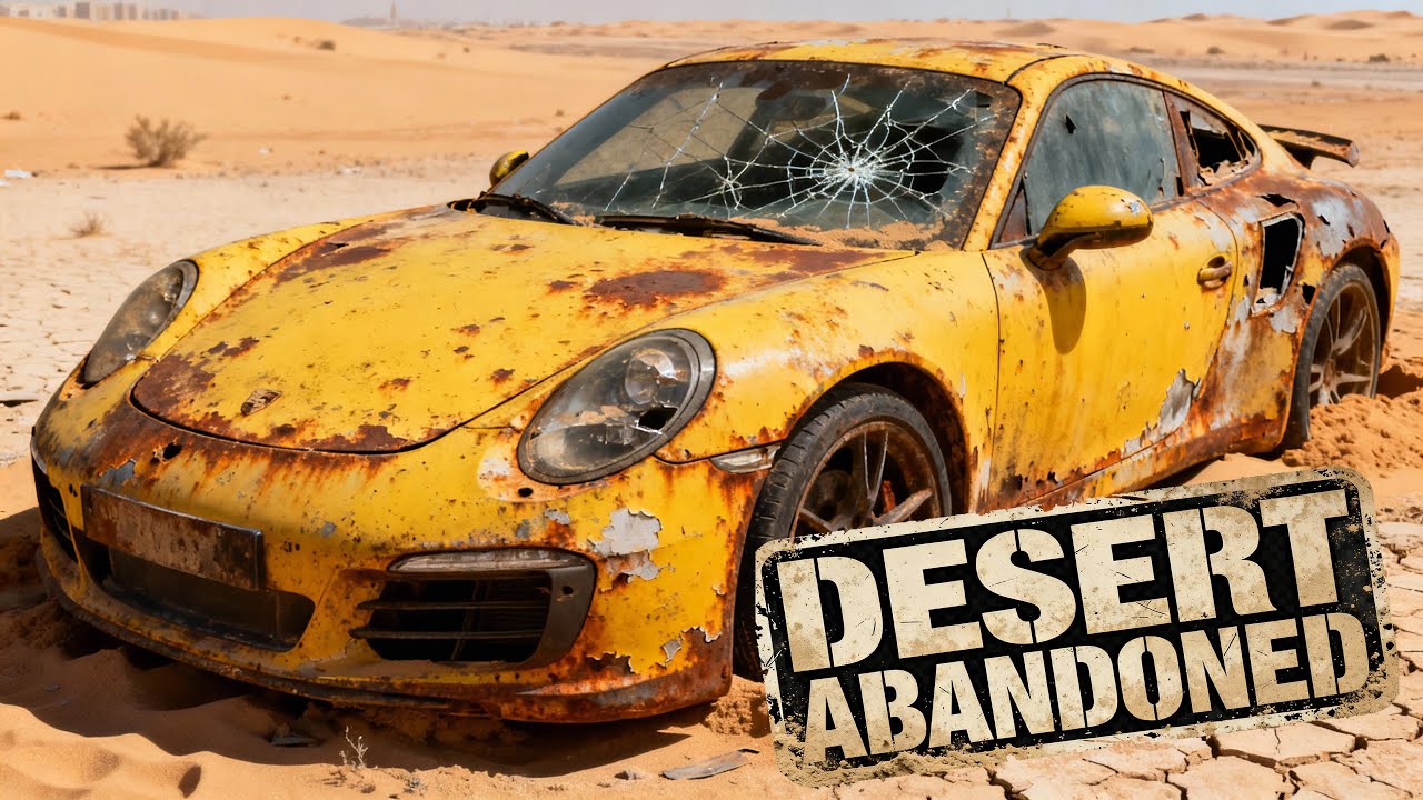 Abandoned $150,000 Porsche 911 in Dubai – From Desert Dust to Showroom (No Talking ASMR)