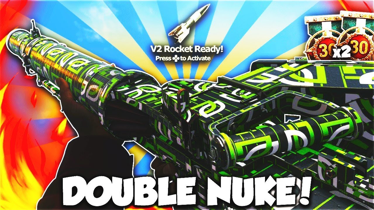 an unbelievable clutch ending... 😱 (DOUBLE NUKE & V2 ROCKET) - COD WW2