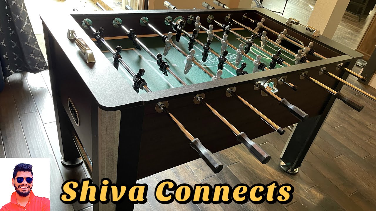 Unboxing Foosball Table Barrington 56 Inch Premium Furniture Soccer Table