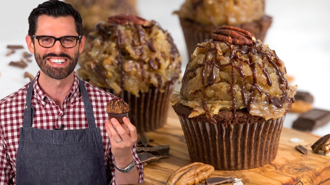 German Chocolate Cupcakes