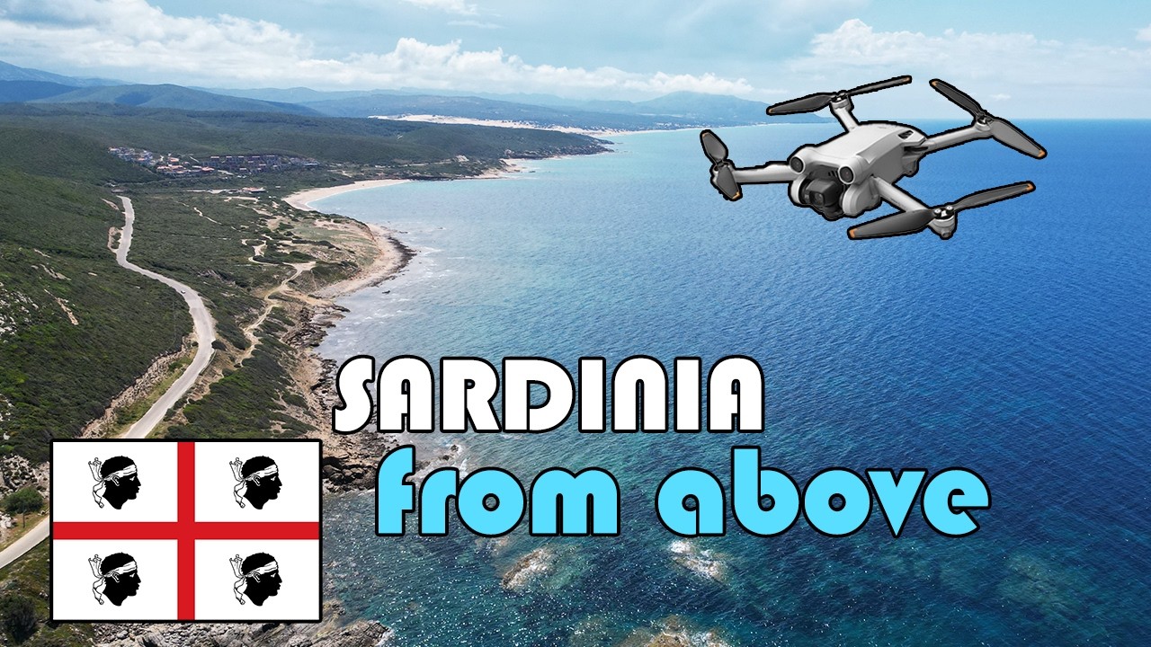 4 Wochen Sardinien aus der Luft in 4k - 8.000 km Motorradreise