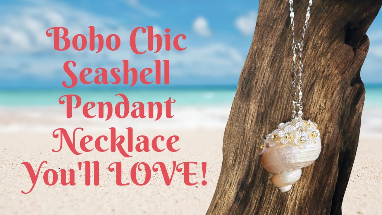Boho Chic Seashell Pendant Necklace You'll LOVE!