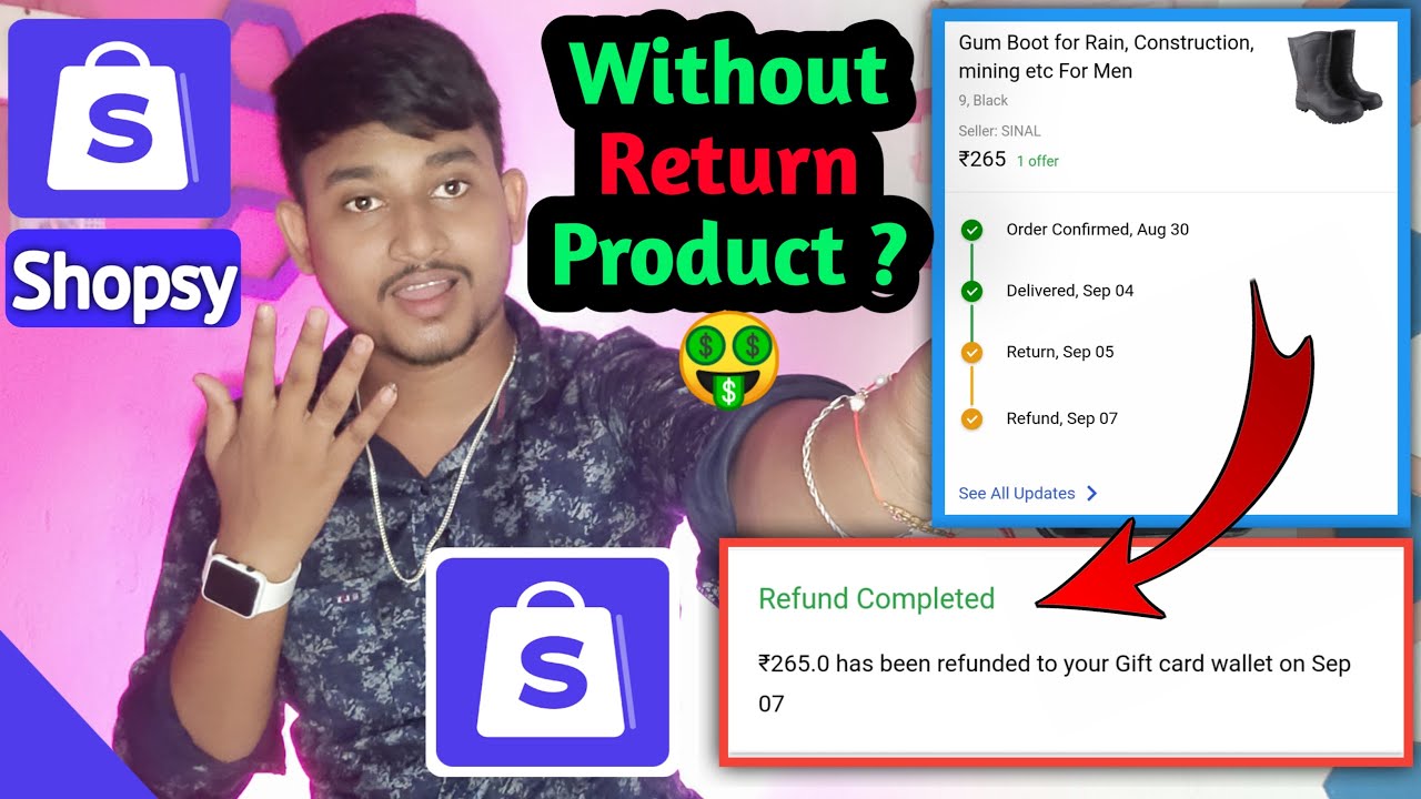 Refund Without Return Product ? Shopsy refund trick without return ? Shopsy refund method ?