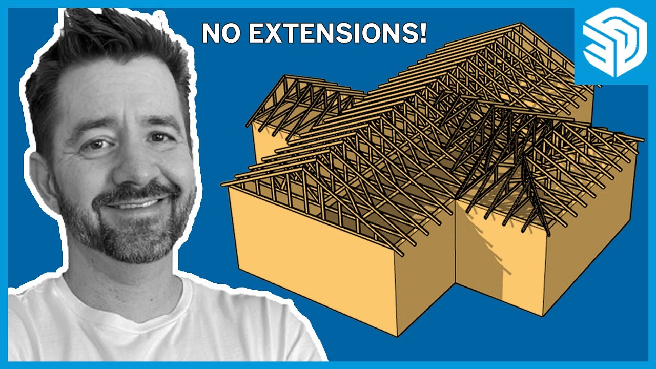 Framing a TRUSS ROOF in SketchUp