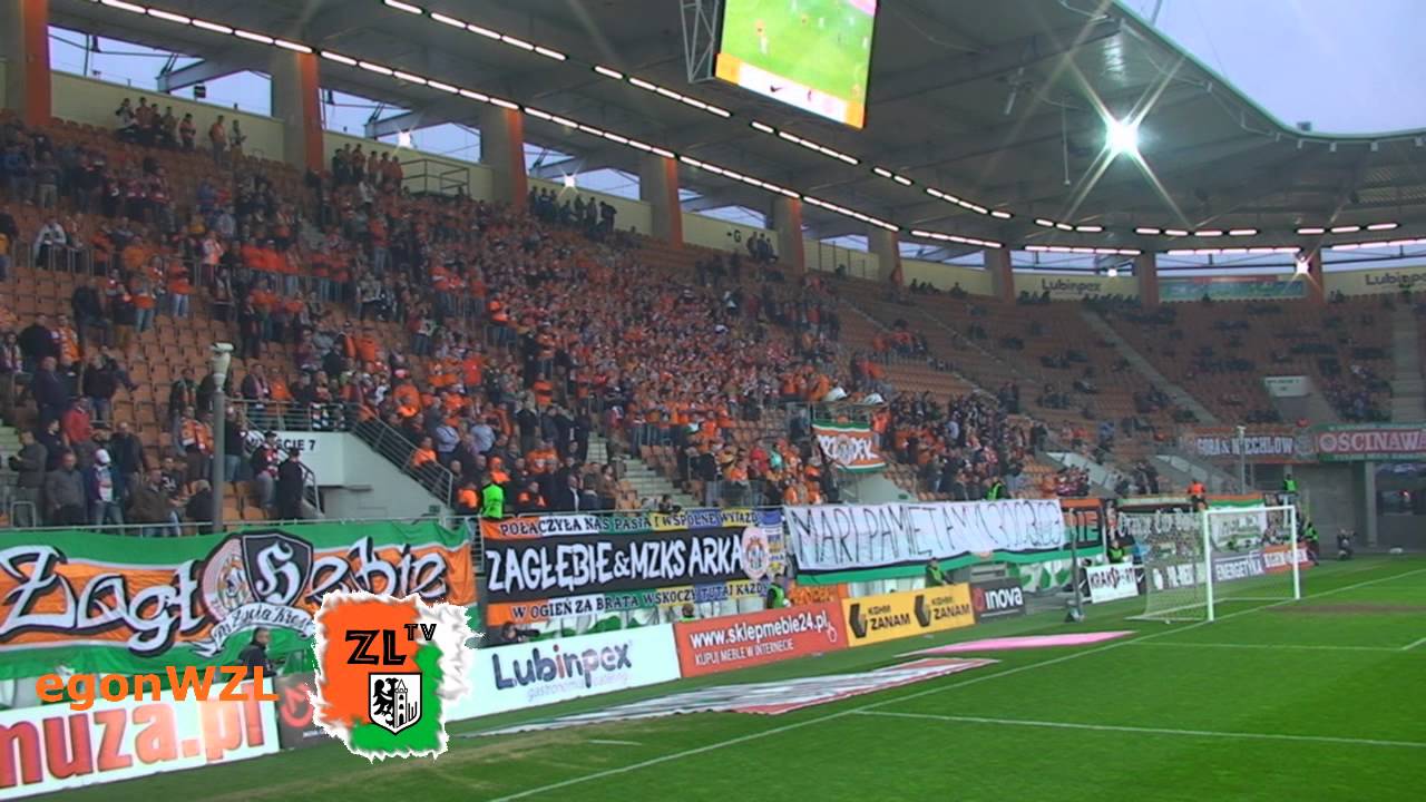Zagłębie Lubin - Wisła Kraków 31.03.2014 - doping kibiców