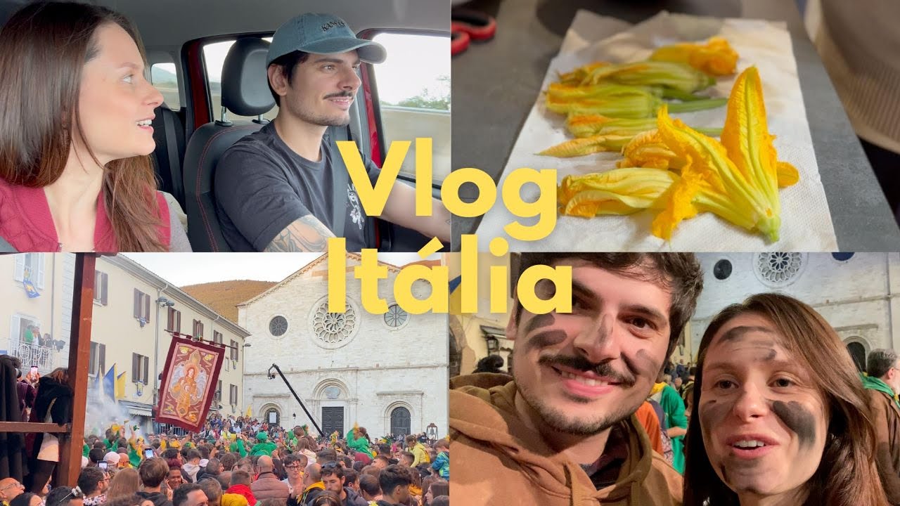 festa medieval italiana e outono | Vlog Spoleto, Itália