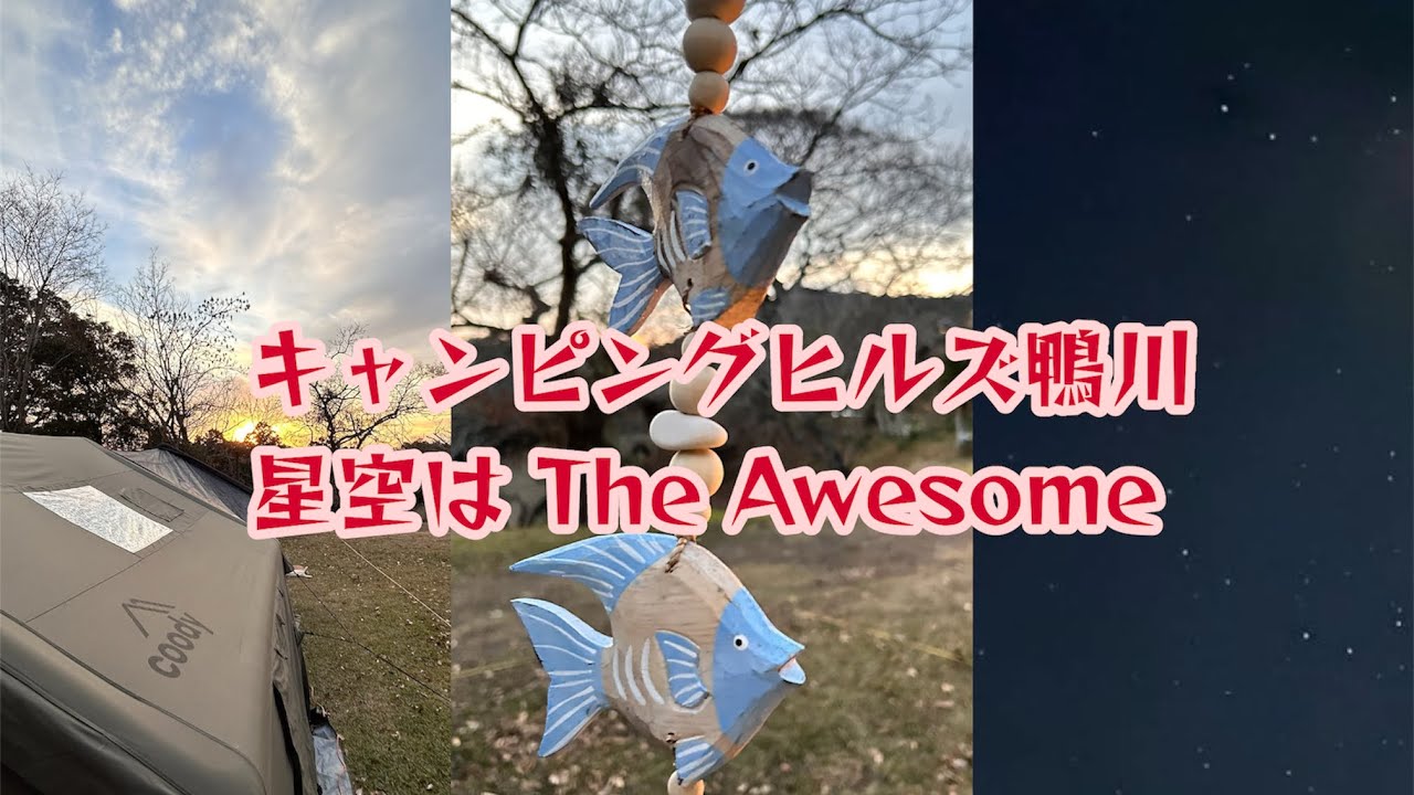 Senior Camp|Camping Hills Kamogawaその２|the night sky and the rice terraces is a fabulous treat