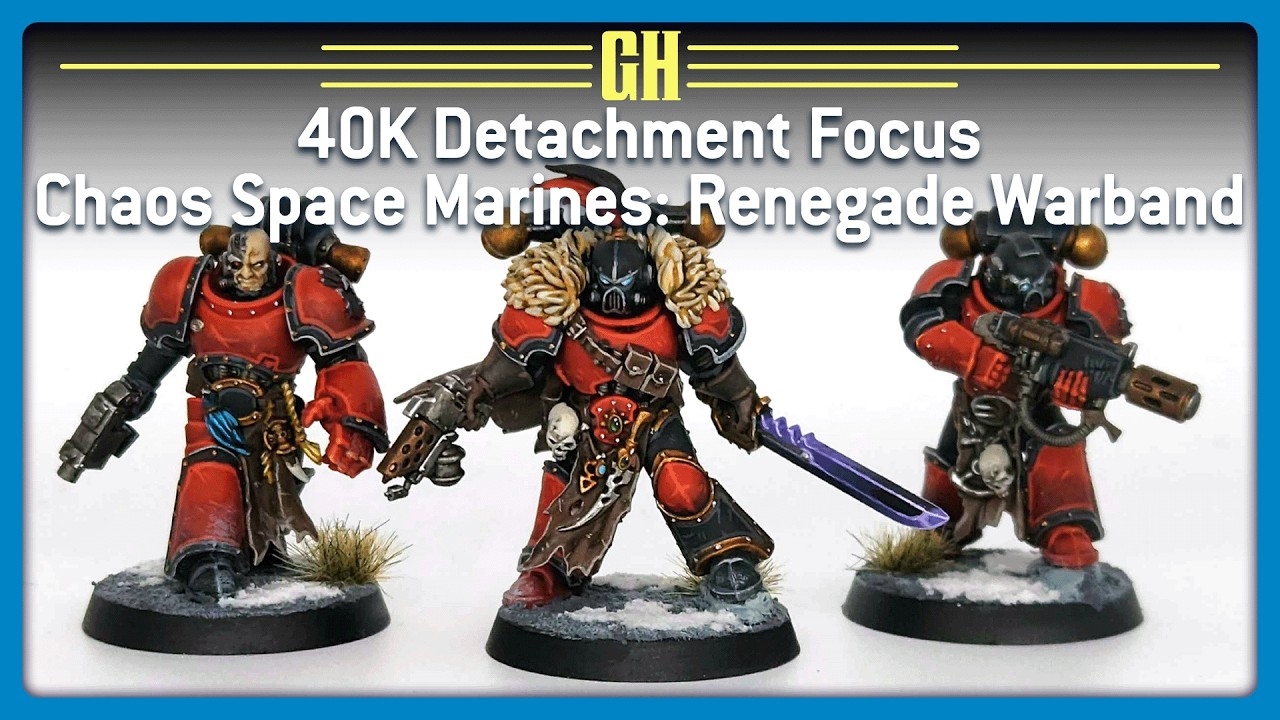 В центре внимания отряда Warhammer 40k — Космические десантники Хаоса: Отступническая боевая группа