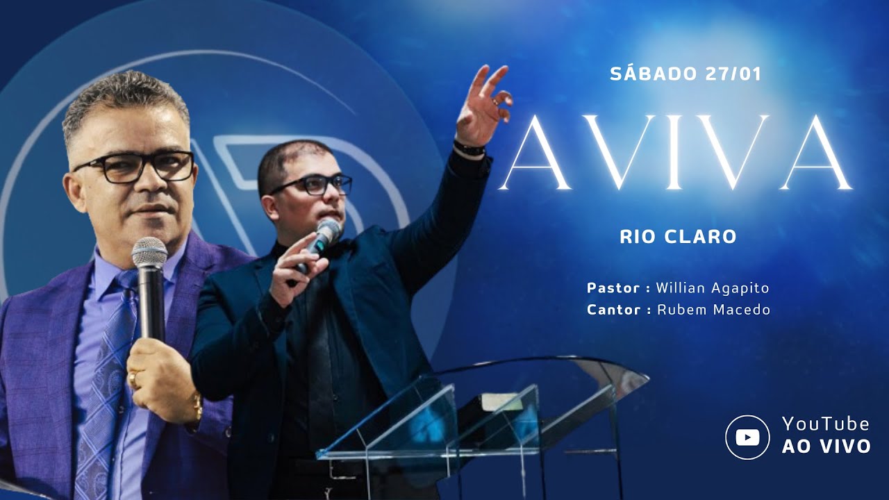 AVIVA RIO CLARO 2024 5° NOITE (PR. WILLIAN AGAPITO, CANTOR RUBEM MACEDO )