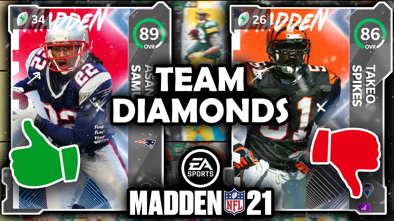 RANKING the BEST Team Diamonds in Madden 21 Ultimate Team (Tier List)
