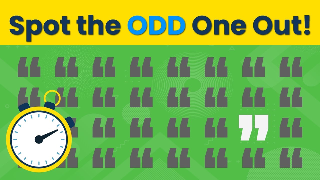 Only 1% Can Spot the ODD One Out! 🔍 30 Levels from Easy to IMPOSSIBLE!