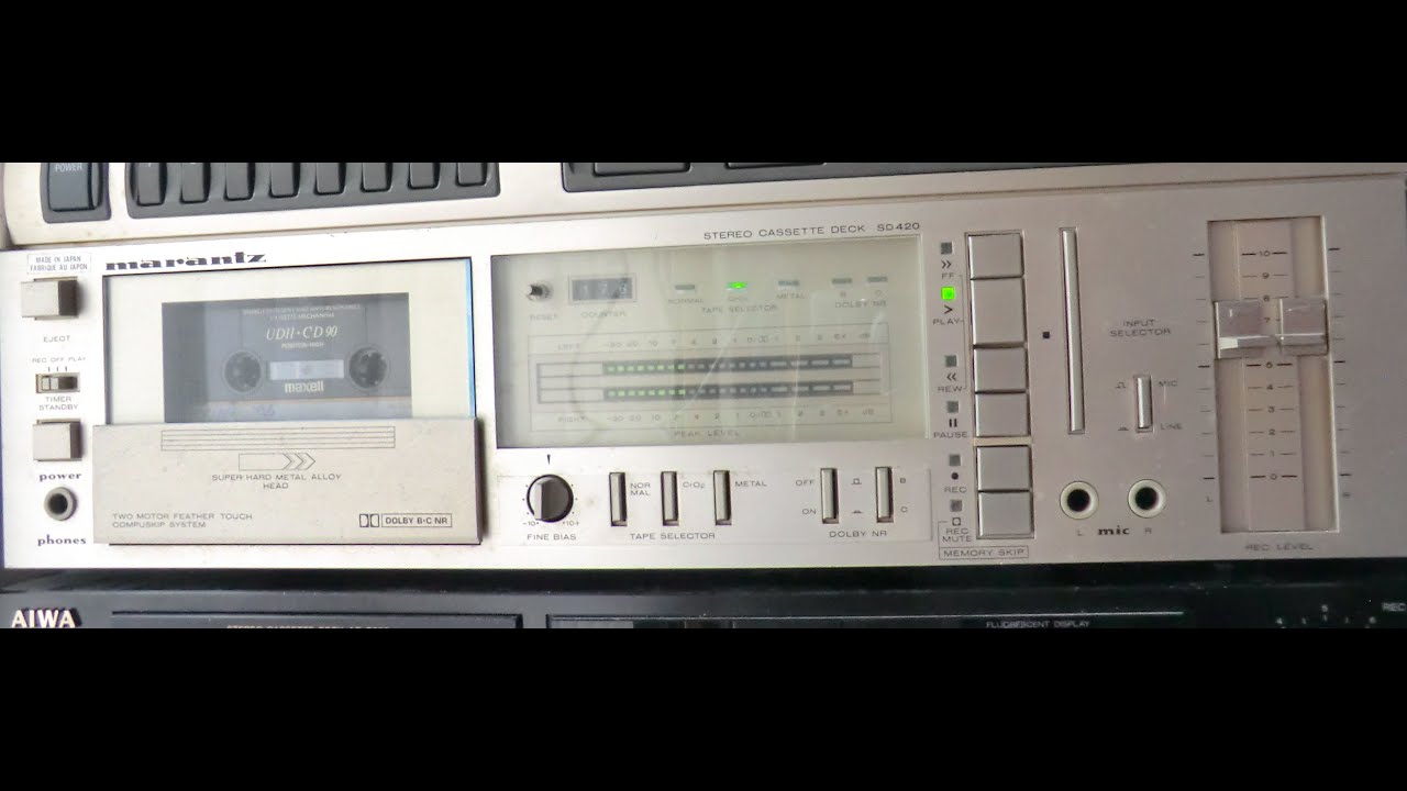 Belts and service of Marantz SD420 cassette deck from 1982. Nothing ever goes quite to plan.