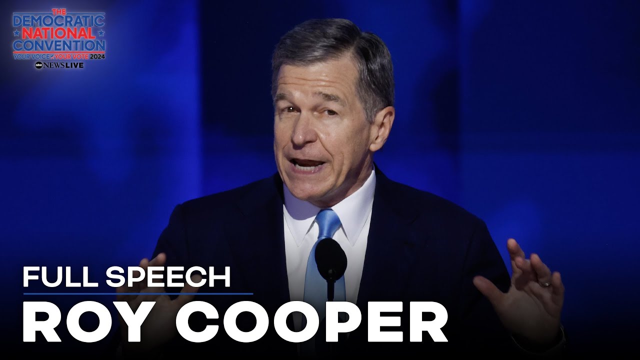 FULL SPEECH: North Carolina Governor Roy Cooper says Kamala Harris is ‘one hell of a fighter'