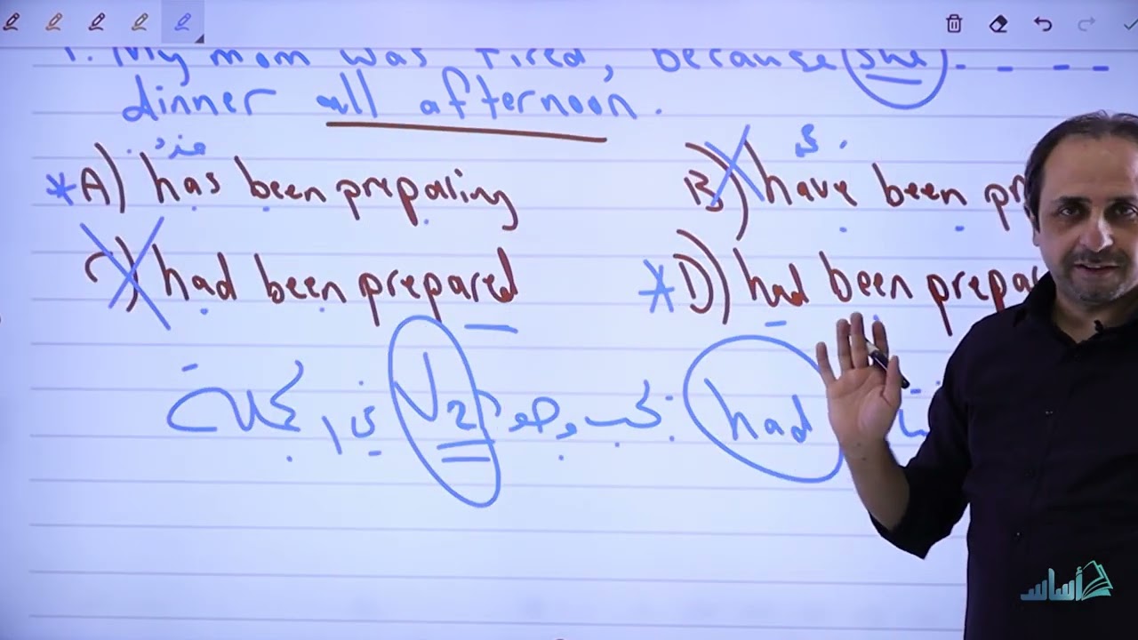 إنجليزي - الماضي التام المستمر (Past Perfect Continuous) || #توجيهي مع أ. أيمن أبو عمر