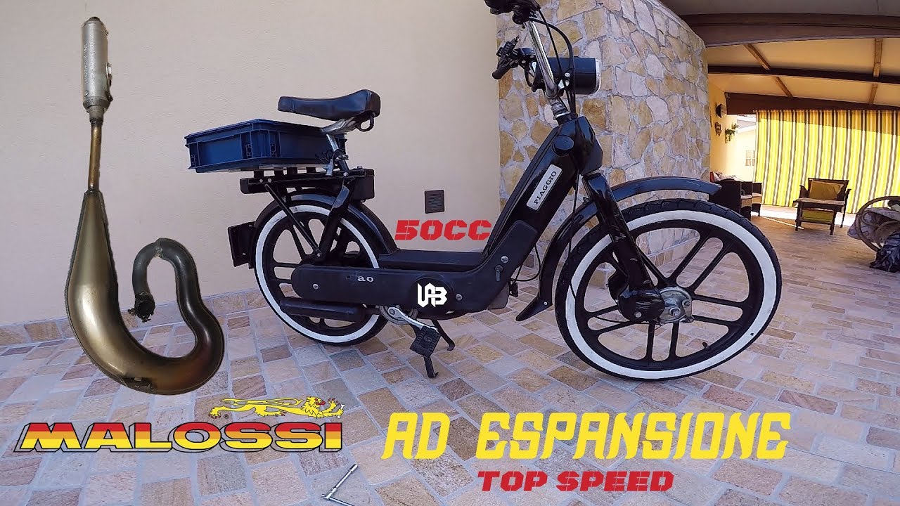 MARMITTA AD ESPANSIONE SU UN CIAO 50?! TOP SPEED! MALOSSI TOO BAD VS ORIGINALE!