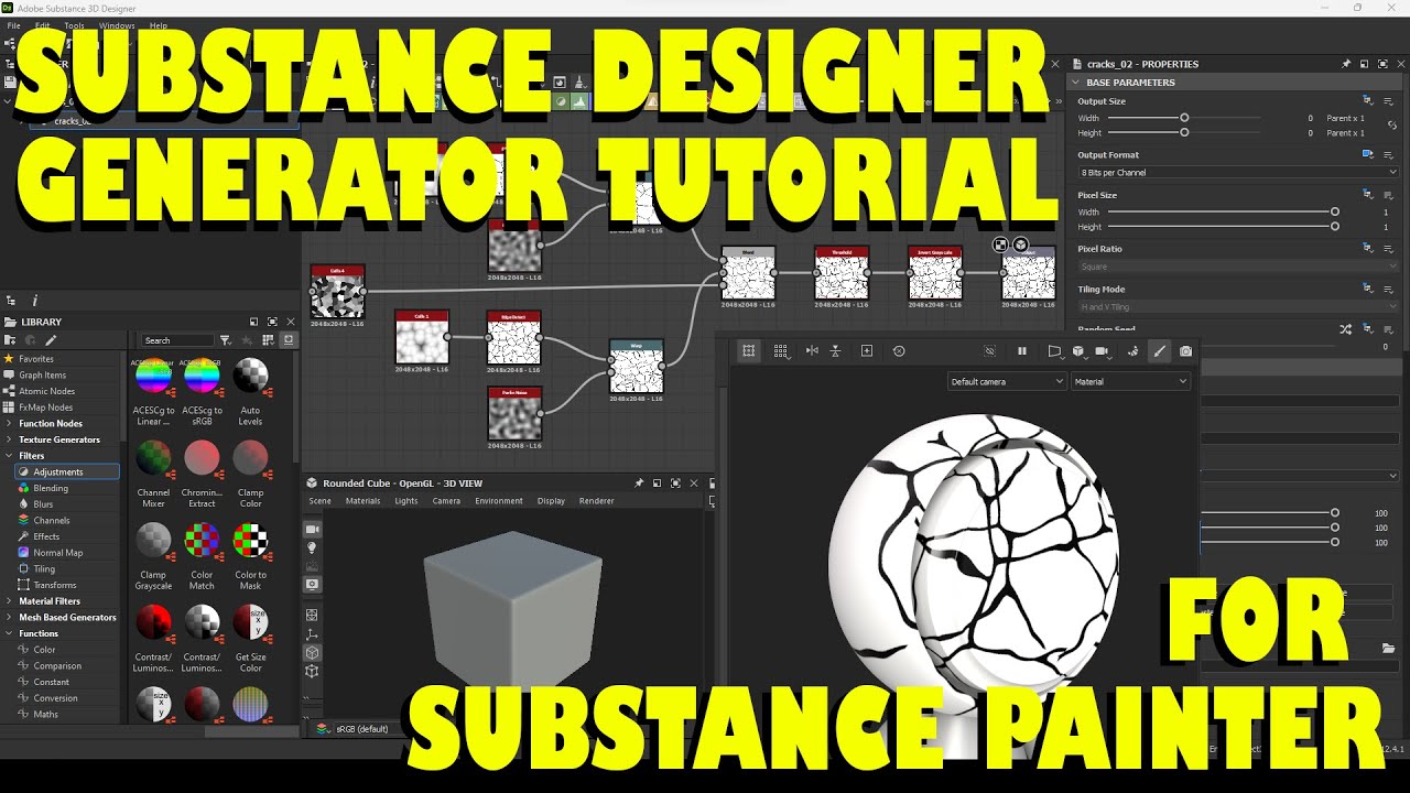 Substance Painter generator tutorial for Substance designer