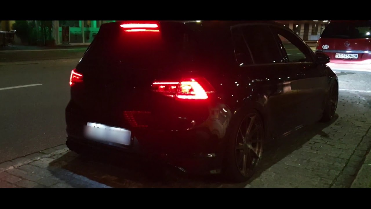 LOUD VW GOLF R MK7 - Pops and Bang Exhaust