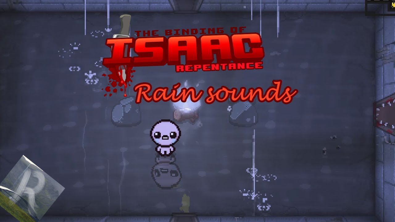 Rain in The Binding of Isaac Repentance (1 hour)-With thunder sounds (downpour)- Rain In Video Games