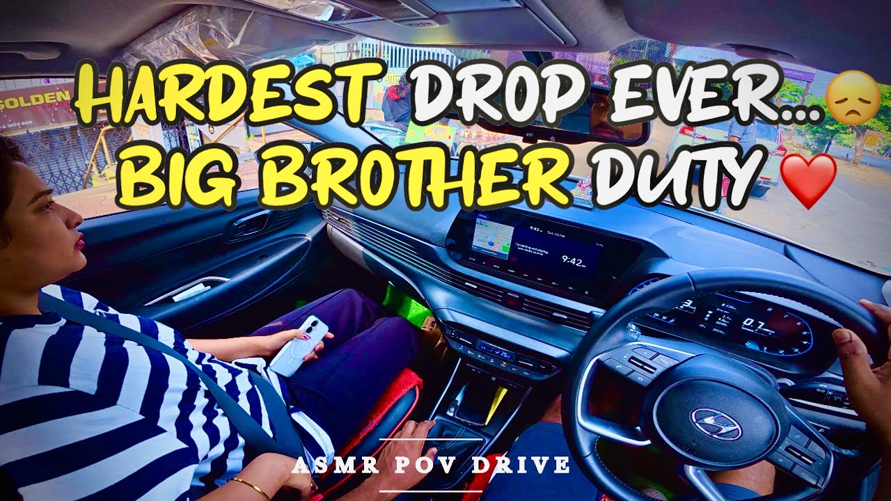 POV DRIVING | DROPPING SISTER AT BUS STOP FOR PUNE | i20 POV DRIVING | ASMR POV DRIVE