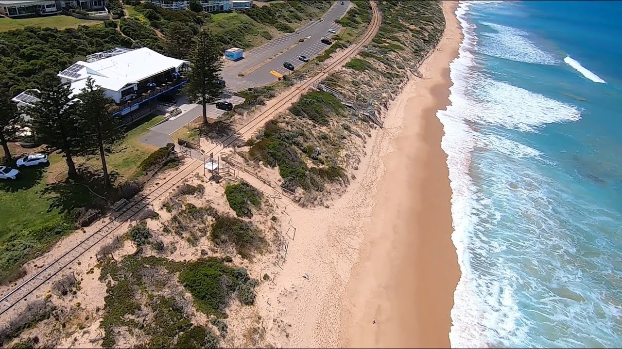 Chiton Rocks flight - sea looks clean and algae free!  Quadcopter repair required.