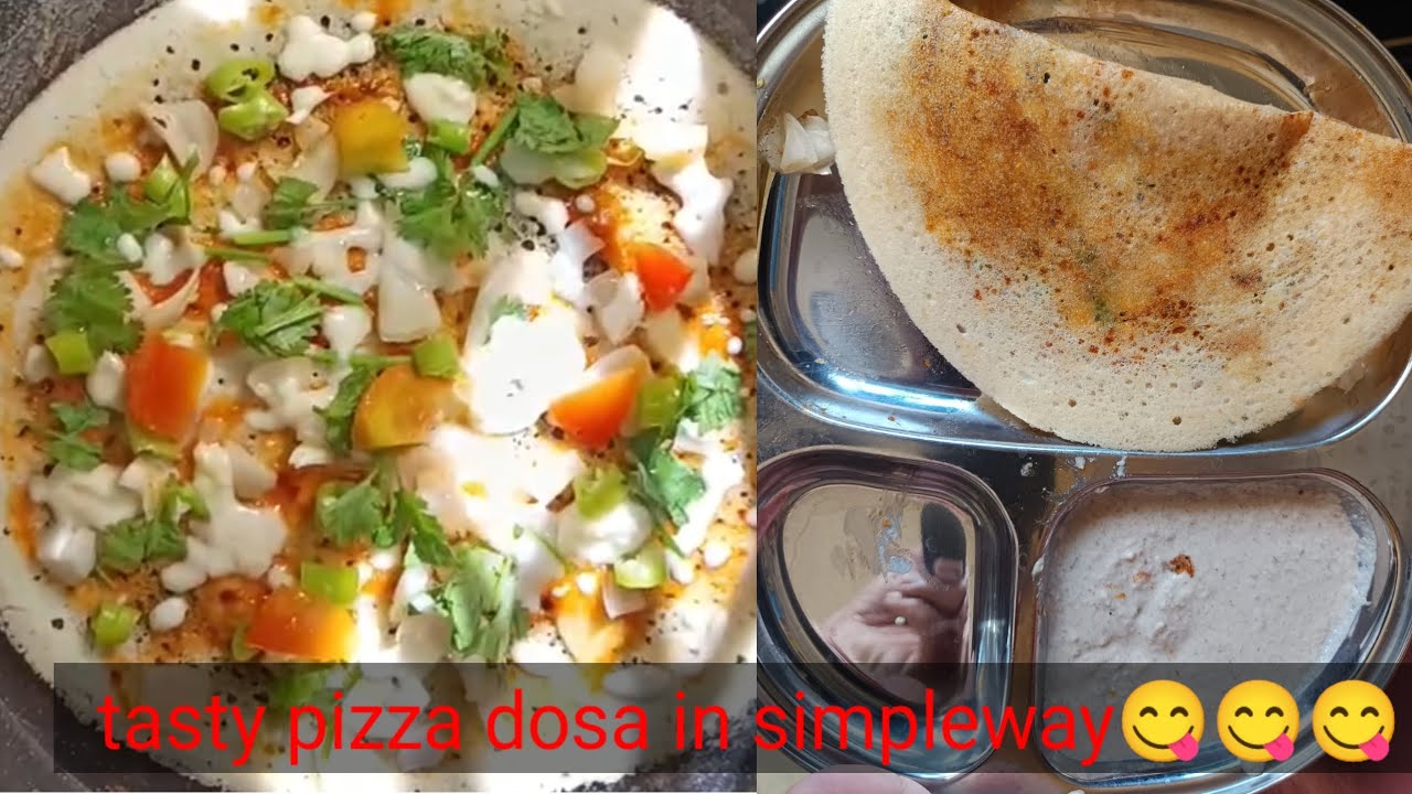 Yummy pizza dosa ni simple గా ఎలా తయారు cheyalo chudandi#Cheese దోసె#home made #easy recipe