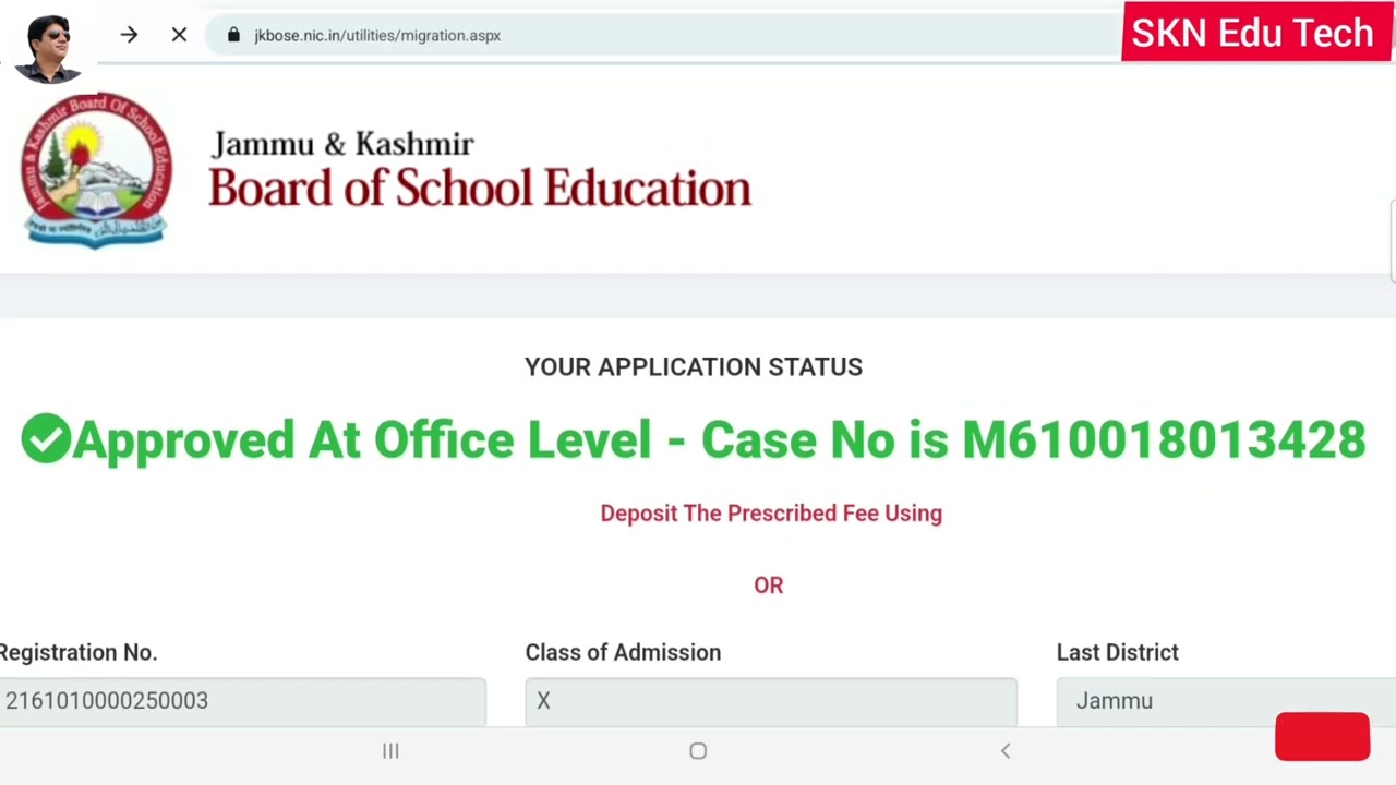 JKBOSE Migration / Eligibility Fee. How To Pay Online Migration /Eligibility Fee With Live Demo
