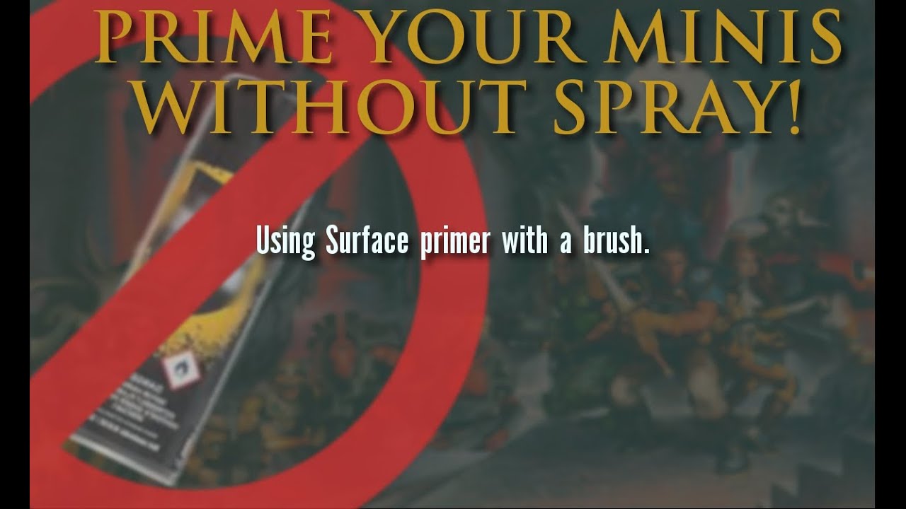 How to prime miniatures with a brush. No airbrush, no spray can!